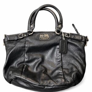 Coach Black Leather Satchel